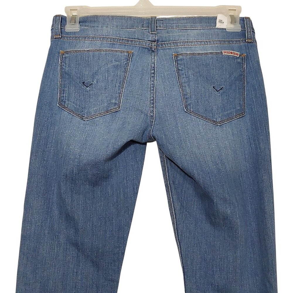 Hudson Jeans NWOT Krista Low-Rise Crop Super Skinny Distressed Status Wash - 27 - Picture 7 of 12